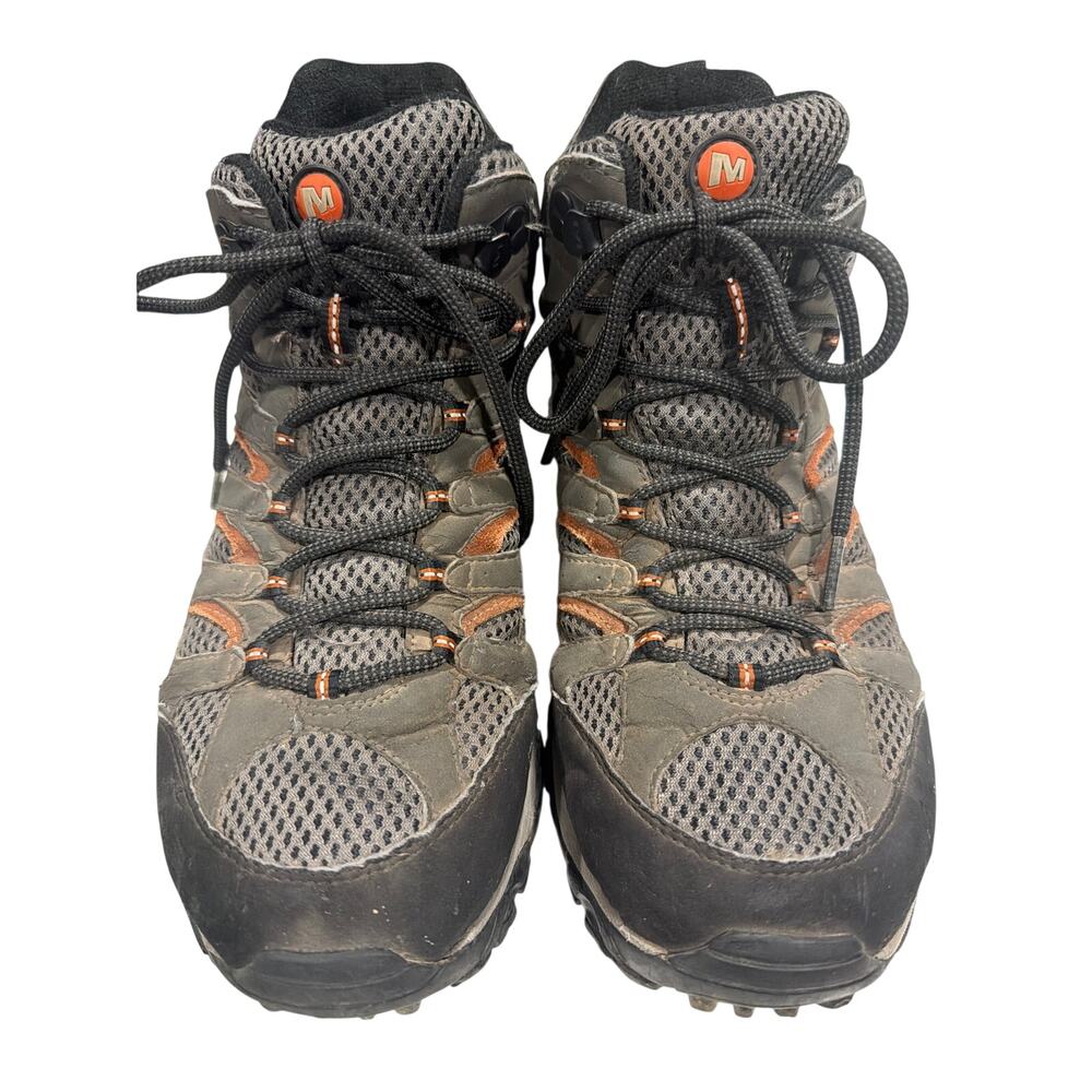 Merrell Moab 2 Mid Sz 8.5 GORE-TEX hiking boots "Beluga" leather mesh upper